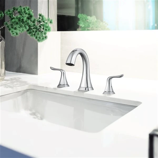 Ancona Scarlett Polished Chrome 2-Handle Widespread Bathroom Sink Faucet - Image 5