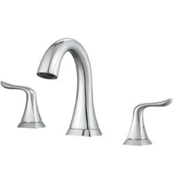 Ancona Scarlett Polished Chrome 2-Handle Widespread Bathroom Sink Faucet