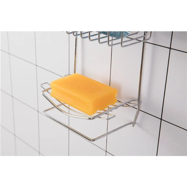 Basicwise 17.75-in Aluminum Chrome Hanging Shower Caddy - Image 2