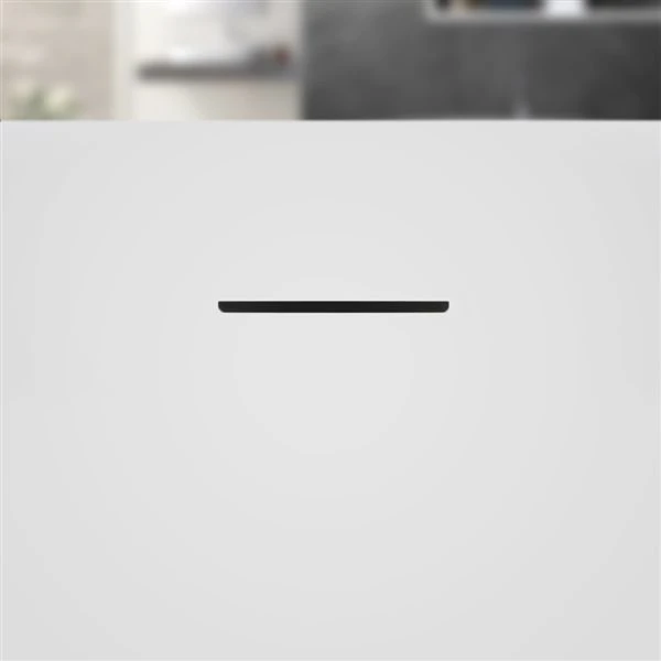 Streamline 28.3-in W X 59.1-in L Oval Brushed Gold/White Acrylic Reversible Drain Freestanding Bathtub With Tray - Image 5