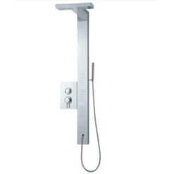 Bouticcelli Brushed Steel 144-Spray Shower Panel