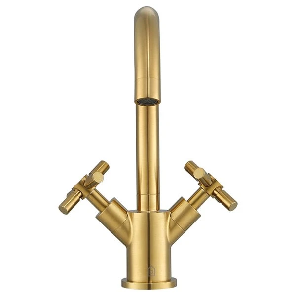 Ancona Prima Brushed Gold 2-Handle Single Hole Bathroom Sink Faucet - Image 5