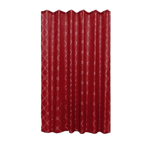 IH Casa Decor 71-in X 71-in Red Polyester Shower Curtain