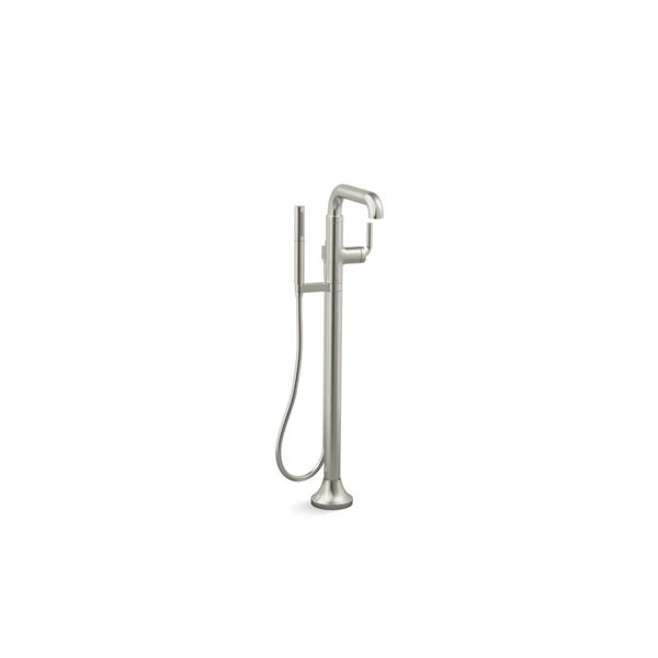KOHLER Tone Vibrant Brushed Nickel Floor-Mount Bath Filler Trim