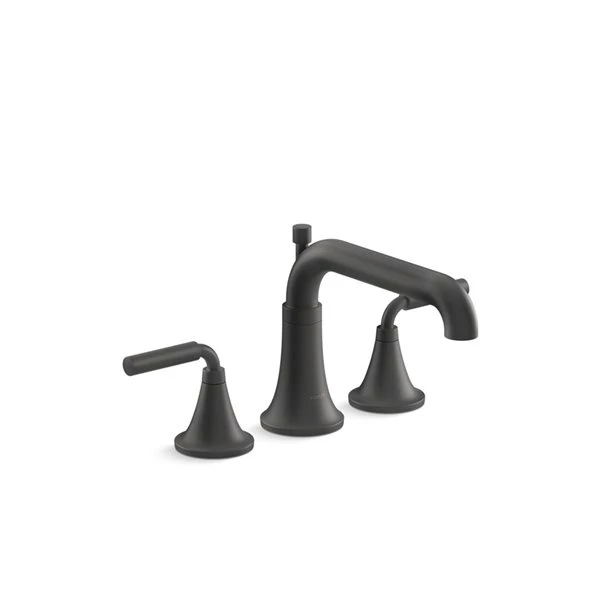 KOHLER Tone Matte Black Bath Faucet Trim With Diverter Spout