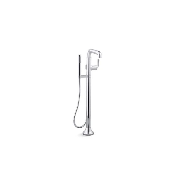 KOHLER Tone Polished Chrome Floor-Mount Bath Filler Trim