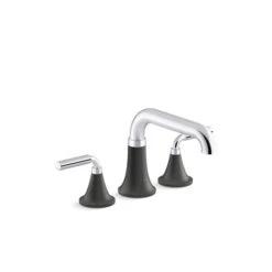 KOHLER Tone Polished Chrome Matte Black Bath Faucet Trim