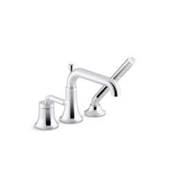 KOHLER Tone Polished Chrome Deck-Mount Bath Faucet With Handshower
