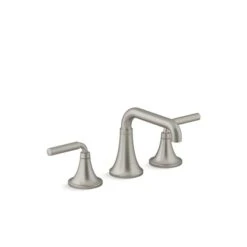 KOHLER Vibrant Brushed Nickel Tone™ Widespread Bathroom Sink Faucet - Drain Included