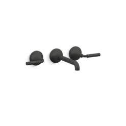 KOHLER Matte Black Tone™ Wall-Mount Bathroom Sink Faucet Trim