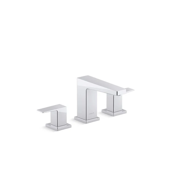 KOHLER Polished Chrome Honesty® 0.5 Gpm Widespread Bathroom Sink Faucet - Drain Included