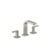 KOHLER Vibrant Brushed Nickel Parallel® Widespread Bathroom Sink Faucet With Lever Handles - Drain Included