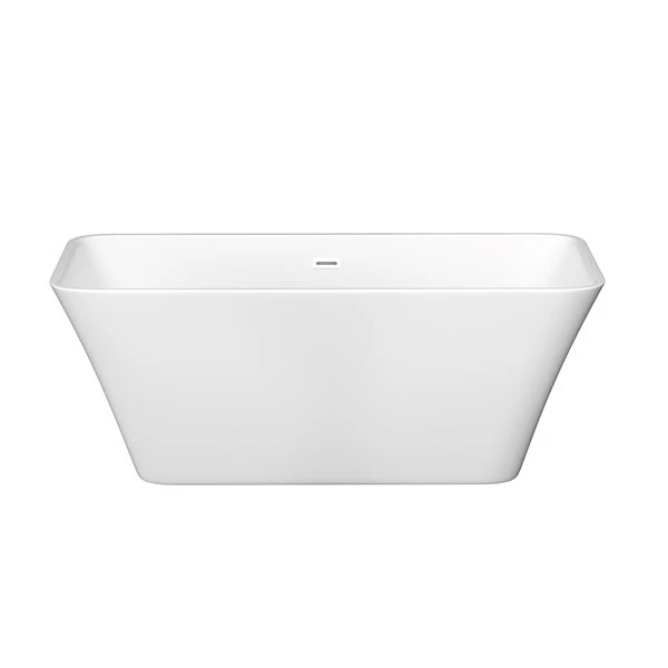 CASAINC 30-in X 67-in White Acrylic Rectangular Center Drain Freestanding Bathtub - Image 3