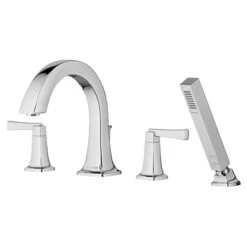 American Standard Townsend Chrome Deck Mount Roman Bathtub Faucet With Lever Handles