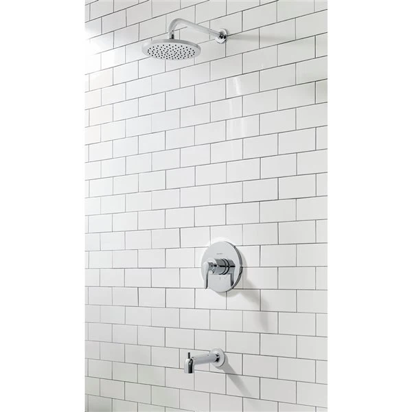 American Standard Studio S Chrome 1-Handle Bathtub And Shower Faucet Valve Not Included - Image 2