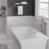 American Standard Town Square 36-in X 68-in White Acrylic Rectangular Centre Drain Freestanding BathTub