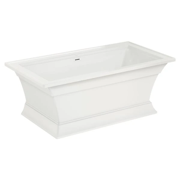 American Standard Town Square 36-in X 68-in White Acrylic Rectangular Centre Drain Freestanding BathTub - Image 2