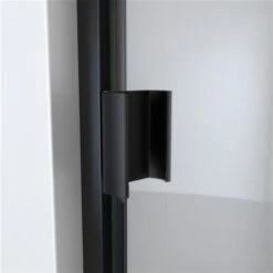 Dreamline, Alliance Swing BG 28-29-in W X 66-in H Swing Shower Door, Black, Clear Glass