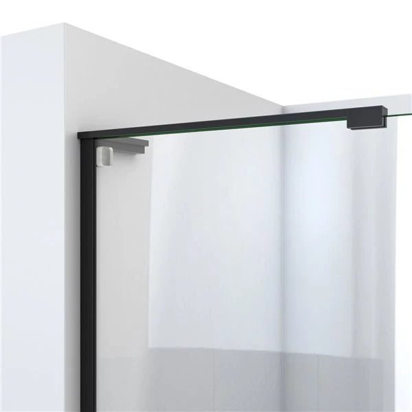 DreamLine Mirage-X 72-in X 56-in To 60-in Frameless Bypass/Sliding Satin Black Shower Door - Image 3