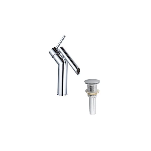 DROP Bath And Kitchen Haven Chrome/Brass Sink Faucet Set - Image 2