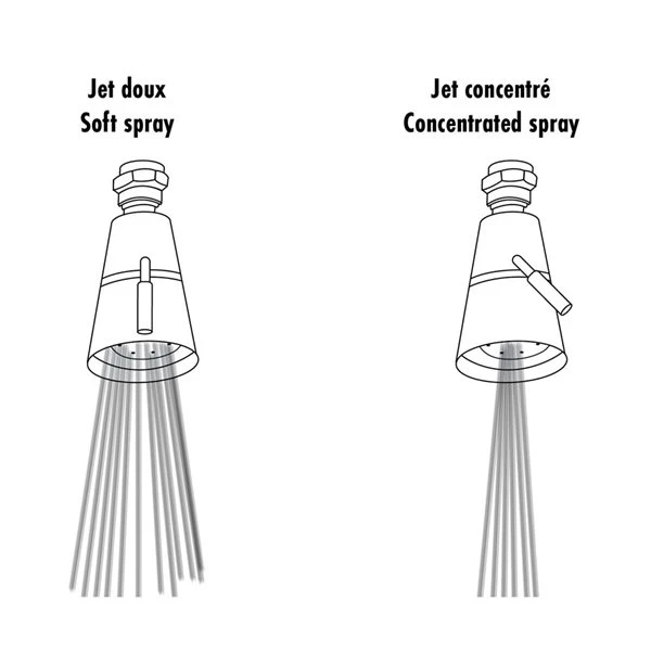 Akuaplus Chrome Adjustable Spray Shower Head