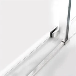 Turin Vertiges 60 X 40 X 75-in Semi-Frameless Sliding Corner Shower Door With Clear Glass - Chrome