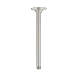 CraftX 10-in Brushed Nickel Ceiling Mount Shower Arm And Flange
