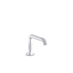 KOHLER Occasion Polished Chrome Bathroom Sink Faucet Spout With Straight Design - 1.0 Gpm