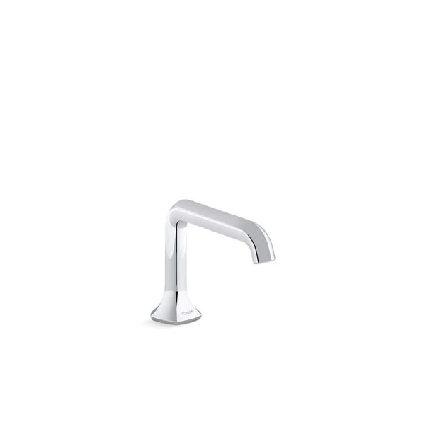 KOHLER Occasion Polished Chrome Bathroom Sink Faucet Spout With Straight Design - 1.0 Gpm