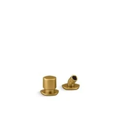 KOHLER Occasion Brushed Moderne Brass Deck-Mount Handshower Holder And Two-Way Diverter Valve