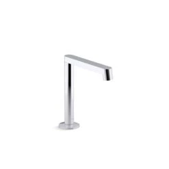 KOHLER Components Polished Chrome Widespread Square Bathroom Sink Faucet Row Spout With Drain