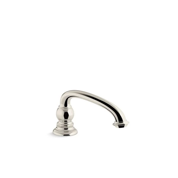 KOHLER Artifacts Deck-Mount Polished Nickel Bathtub Arc Spout
