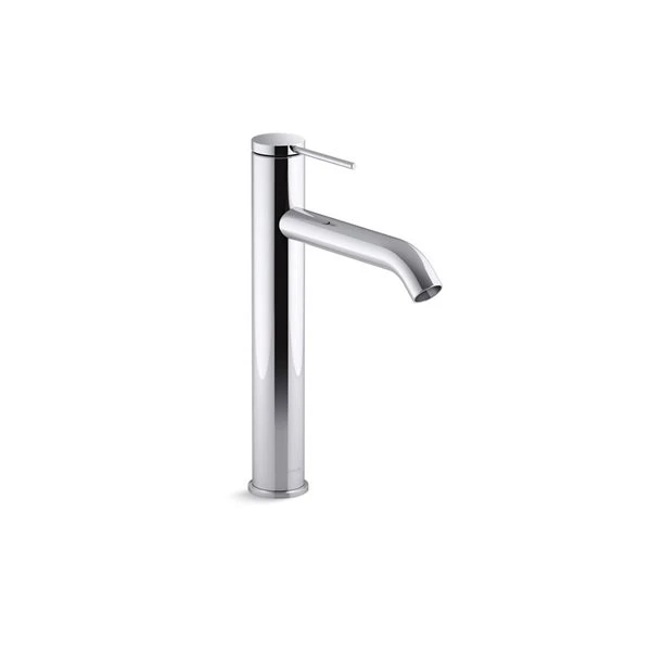 KOHLER Components Tall Polished Chrome One-handle Single Hole Bathroom Vessel-Sink Faucet With Drain
