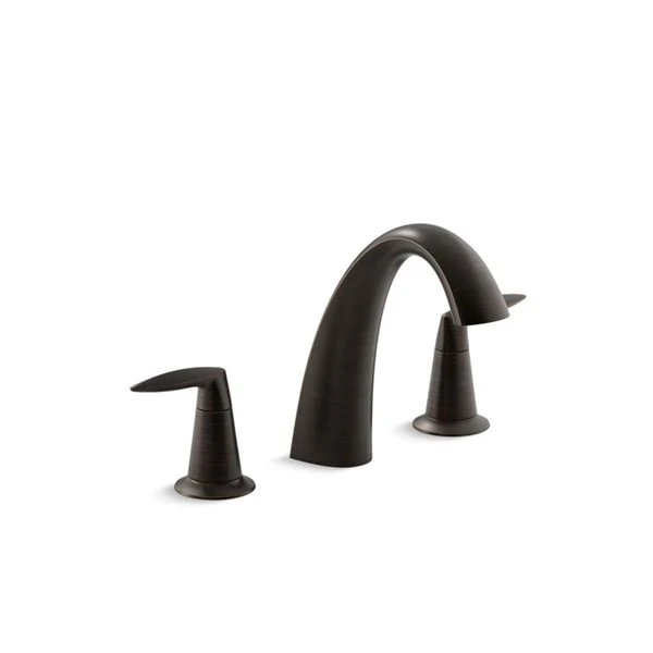 KOHLER Alteo Oil Rubbed Bronze Two-Handle Deck Mount Roman Bathtub Faucet