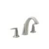 KOHLER Alteo Vibrant Brushed Nickel Two-Handle Deck Mount Roman Bathtub Faucet