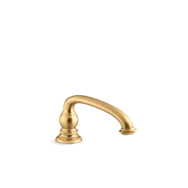 KOHLER Artifacts Deck-Mount Brushed Brass Bathtub Arc Spout