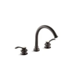 KOHLER Fairfax Oil Rubbed Bronze Two-Handle Deck Mount Roman Bathtub Faucet