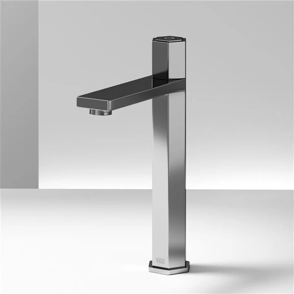 VIGO Nova Single Hole Single Handle Vessel Bathroom Faucet In Chrome - Image 5