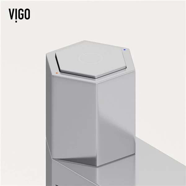 VIGO Nova Single Hole Single Handle Vessel Bathroom Faucet In Chrome - Image 3