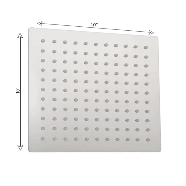 DROP Bath And Kitchen Chrome 10-in Rain Shower Head 2.2 Gpm (8.3 Lpm) - Image 4