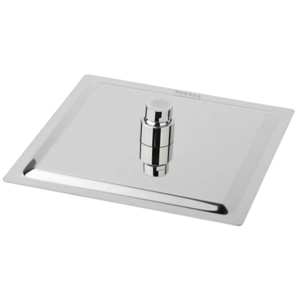 DROP Bath And Kitchen Chrome 10-in Rain Shower Head 2.2 Gpm (8.3 Lpm)