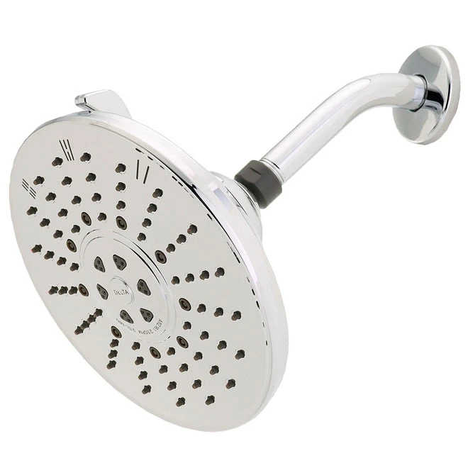 Delta Raincan Rain Shower Head - 3 Spray Settings - Chrome Finish - 1.75-gal./min