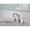 Delta Flynn Two Handle Widespread Bathroom Faucet - Metal 8-in Chrome