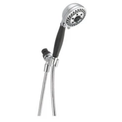 Delta Showerhead H2Okinetic With Flexible Hose 5 Spray Settings Chrome
