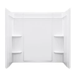 Sterling 60 X 32-in White Vikrell Alcove Bath Wall Back