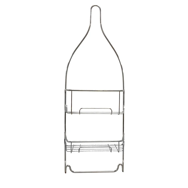 Moda At Home Chrome Two Shelf Shower Caddy