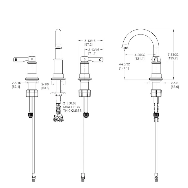 Pfister Breckenridge Matte Black 2-Handle 8-in Widespread WaterSense Bathroom Sink Faucet With Drain - Image 2