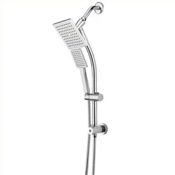 Pfister Square Slide Bar Shower Head - Polished Chrome