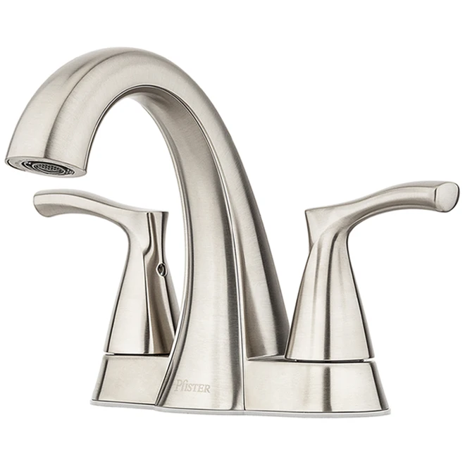 Pfister Masey 2-Handle 4-in Centre Set Bathroom Sink Faucet With Drain - Brushed Nickel - Image 3