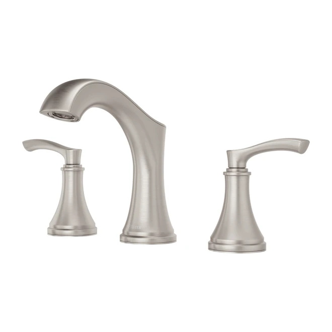Pfister Auden Brushed Nickel 2-Handle 8-in Widespread Bathroom Sink Faucet - Image 4